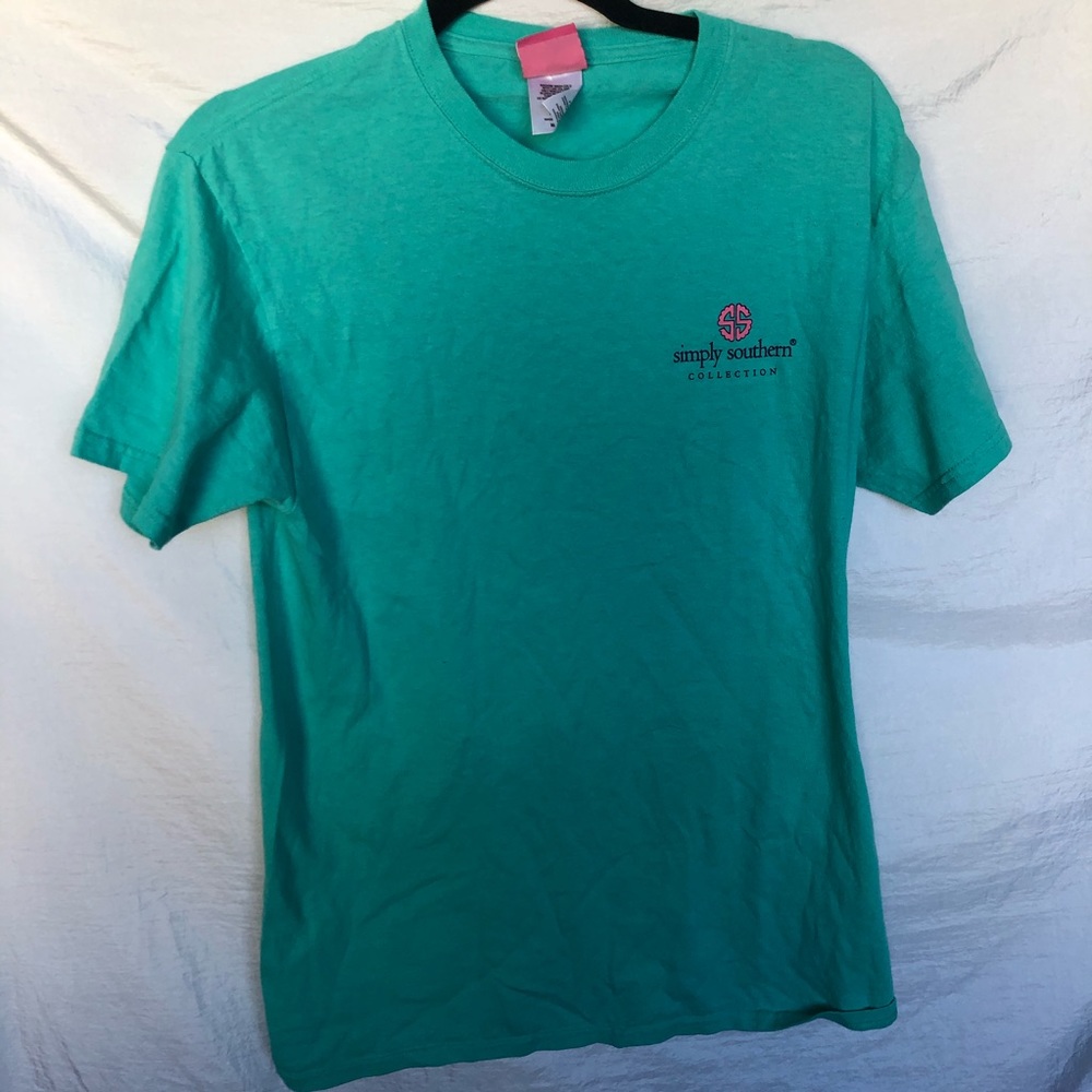 Turquoise simply southern t-shirt